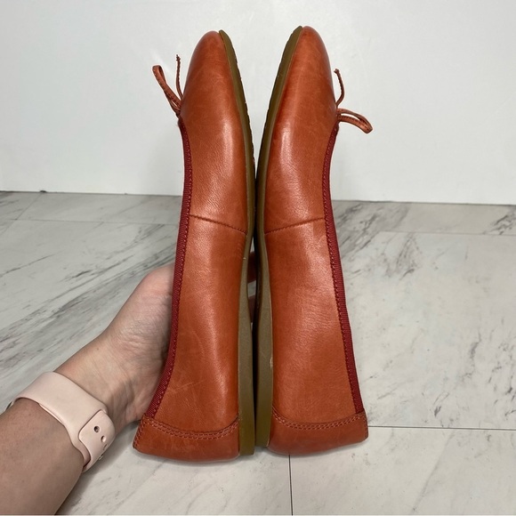Born Brin Red Leather Flat 8 1/2 M - Picture 5 of 14